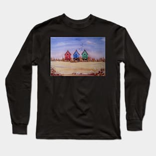 Beach Huts Long Sleeve T-Shirt